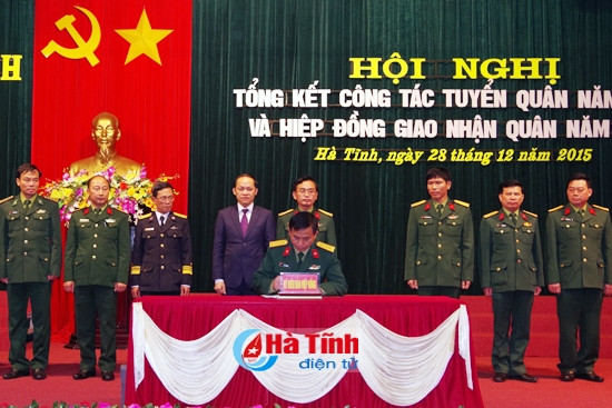 Chuẩn bị tốt các điều kiện phục vụ công tác giao quân năm 2016 ảnh 1