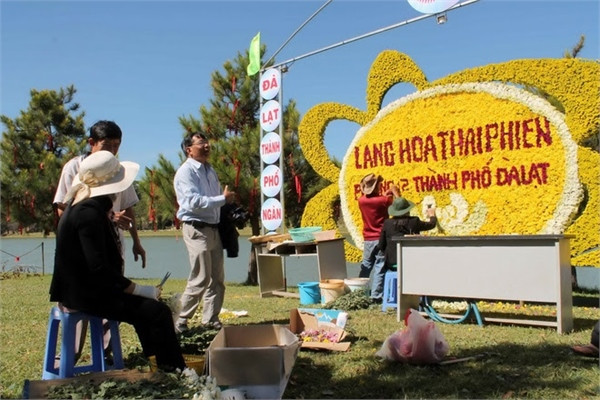Đà Lạt hoa "tràn xuống phố" chờ khai hội ảnh 5