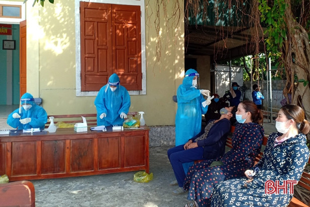 1.200 người ở huyện Kỳ Anh có kết quả xét nghiệm âm tính với SARS-CoV-2