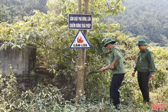 Siết chặt biện pháp phòng, chống cháy rừng ven sông Ngàn Phố
