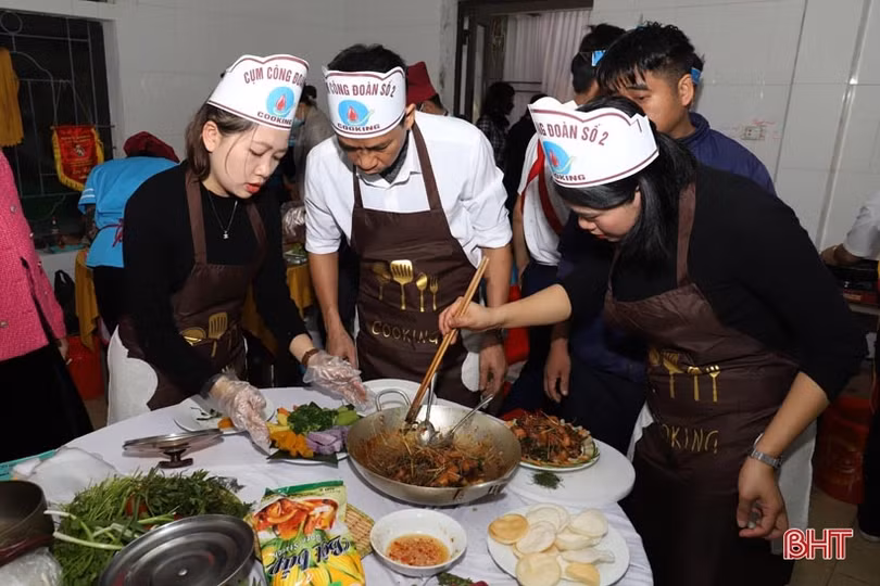 Sôi nổi hội thi nấu ăn của Trung tâm Y tế huyện Hương Sơn