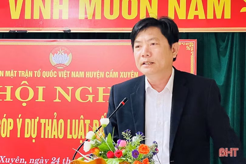 Cẩm Xuyên huy động trí tuệ tập thể góp ý Dự thảo Luật Đất đai sửa đổi