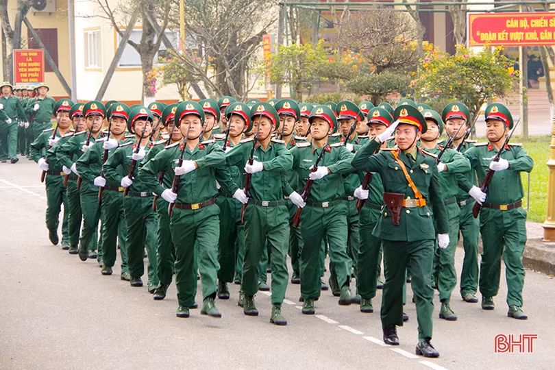Bộ CHQS tỉnh Hà Tĩnh sơ duyệt các nội dung lễ ra quân huấn luyện năm 2023
