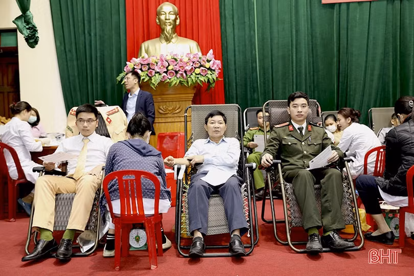 Thị xã Kỳ Anh tiếp nhận 267 đơn vị máu tình nguyện