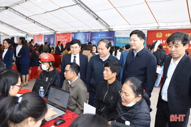 Địa phương đầu tiên của thị xã Kỳ Anh tổ chức ngày hội chuyển đổi số