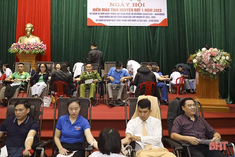 Thị xã Kỳ Anh tiếp nhận 267 đơn vị máu tình nguyện
