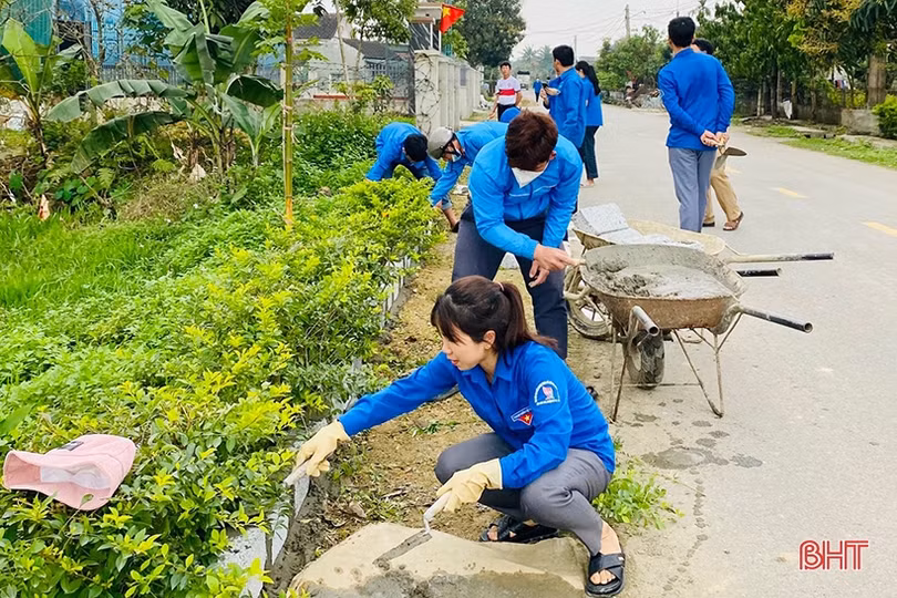 Tuổi trẻ Can Lộc ra quân hưởng ứng Tháng Thanh niên 2023