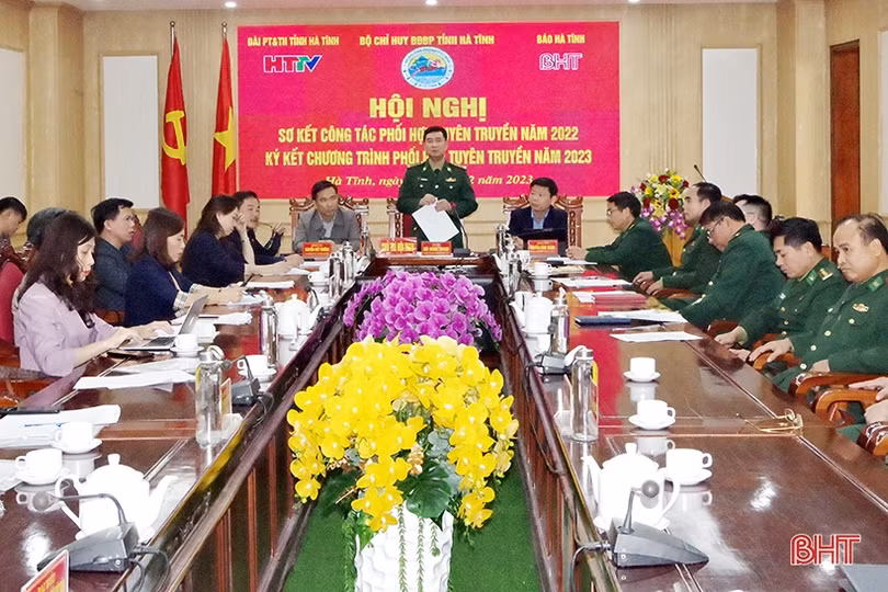 Tăng cường phối hợp tuyên truyền nhiệm vụ bảo vệ biên giới trên Báo Hà Tĩnh và Đài PT-TH tỉnh
