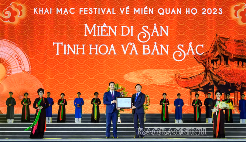 Khai mạc Festival “Về miền quan họ - 2023”: Miền di sản - Tinh hoa và bản sắc
