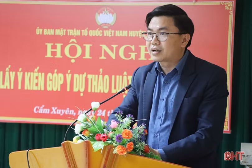 Cẩm Xuyên huy động trí tuệ tập thể góp ý Dự thảo Luật Đất đai sửa đổi