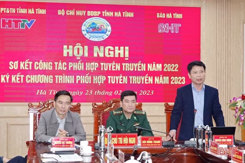 Tăng cường phối hợp tuyên truyền nhiệm vụ bảo vệ biên giới trên Báo Hà Tĩnh và Đài PT-TH tỉnh