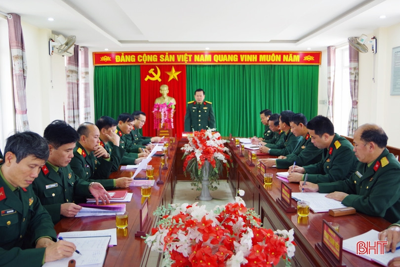 Chỉ huy trưởng Bộ CHQS Hà Tĩnh kiểm tra triển khai nhiệm vụ QS-QP