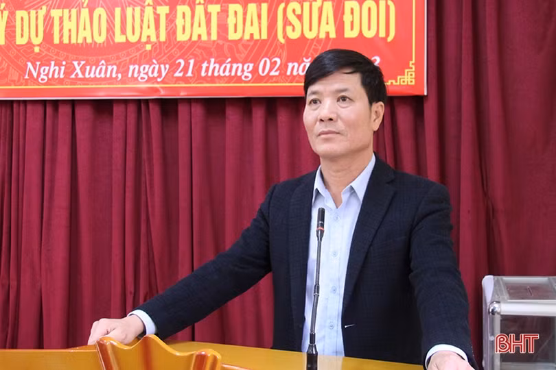 Huyện Nghi Xuân đóng góp nhiều ý kiến về sửa đổi Luật Đất đai