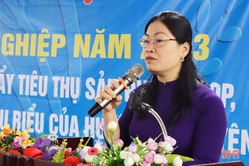 Phụ nữ Cẩm Xuyên sôi nổi tham gia ngày hội khởi nghiệp năm 2023