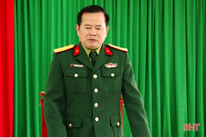 Chỉ huy trưởng Bộ CHQS Hà Tĩnh kiểm tra triển khai nhiệm vụ QS-QP