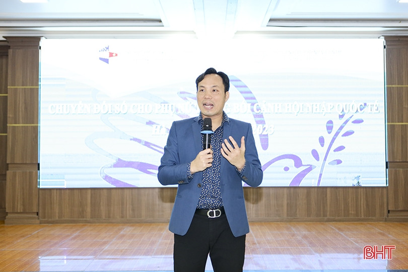 Nâng cao kiến thức, kỹ năng ứng dụng công nghệ số trong kinh doanh cho phụ nữ Hà Tĩnh