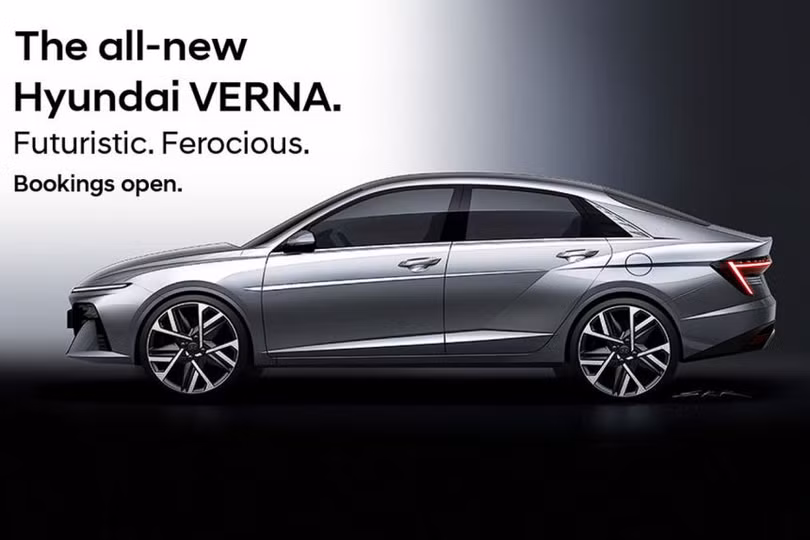 Hyundai Accent 2023 được “nhá hàng”, là một chiếc sedan sắc sảo