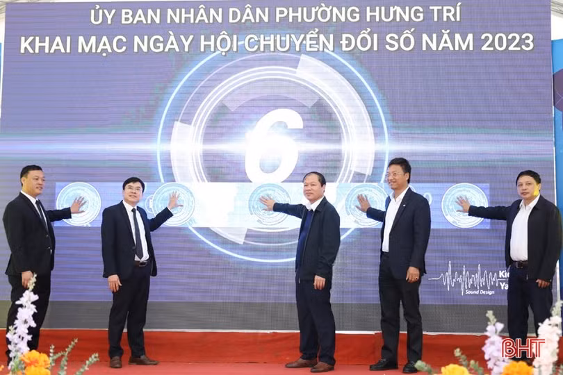 Địa phương đầu tiên của thị xã Kỳ Anh tổ chức ngày hội chuyển đổi số