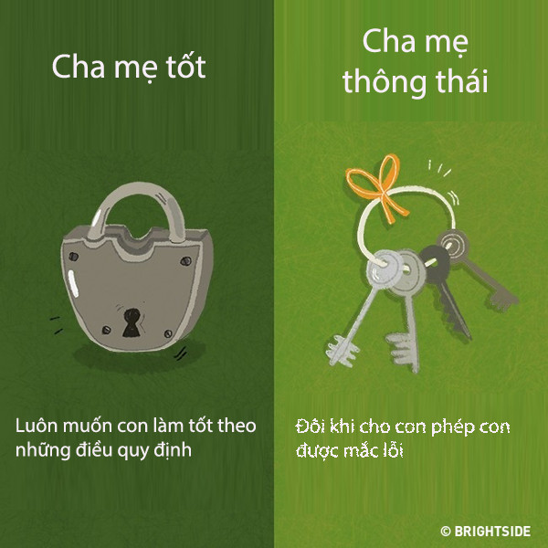 11 dieu khac biet giua cha me tot va cha me thong thai