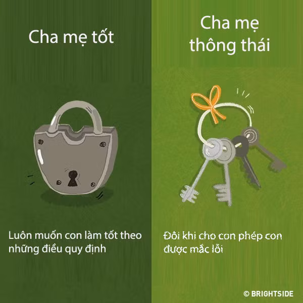 11 dieu khac biet giua cha me tot va cha me thong thai