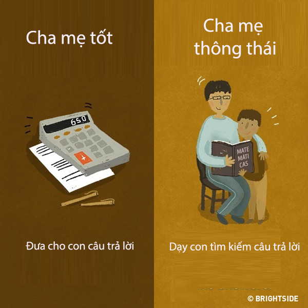11 dieu khac biet giua cha me tot va cha me thong thai
