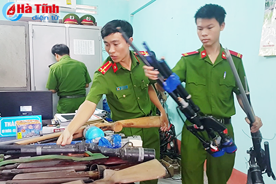 huong son thu hoi hon 100 khau sung nhieu vu khi nguy hiem