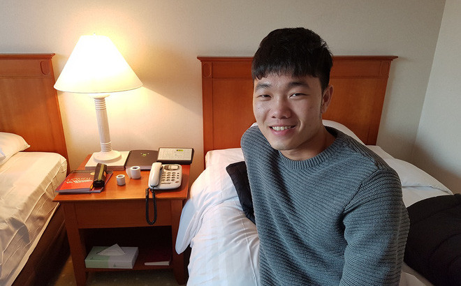 xuan truong ghi ban thang dau tien tai gangwon fc