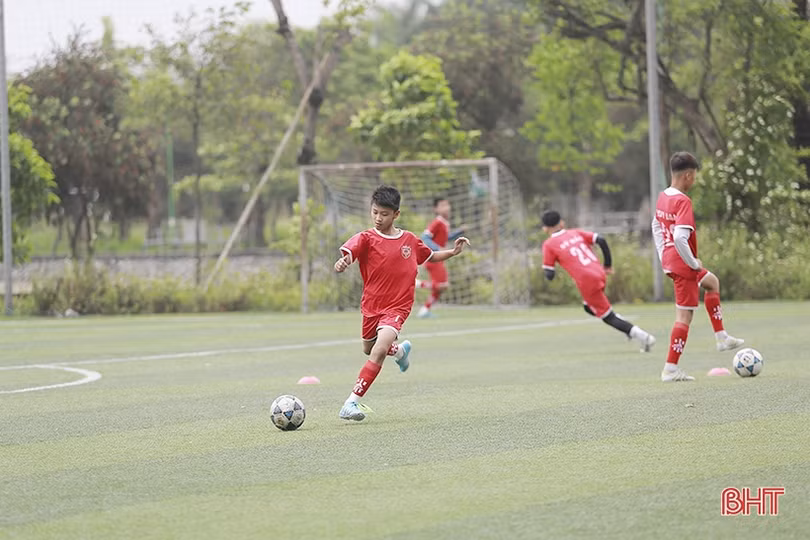 U13 Hồng Lĩnh Hà Tĩnh rèn quân, chờ ngày tranh tài giải đấu quốc gia 