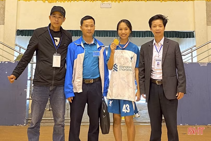 Cô gái “vàng” tại Đại hội Điền kinh - Thể thao học sinh phổ thông Hà Tĩnh