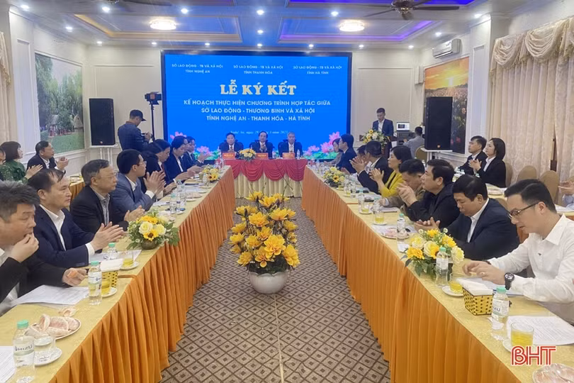 Ký kết hợp tác giữa sở LĐ-TB&XH các tỉnh: Thanh Hóa – Nghệ An - Hà Tĩnh