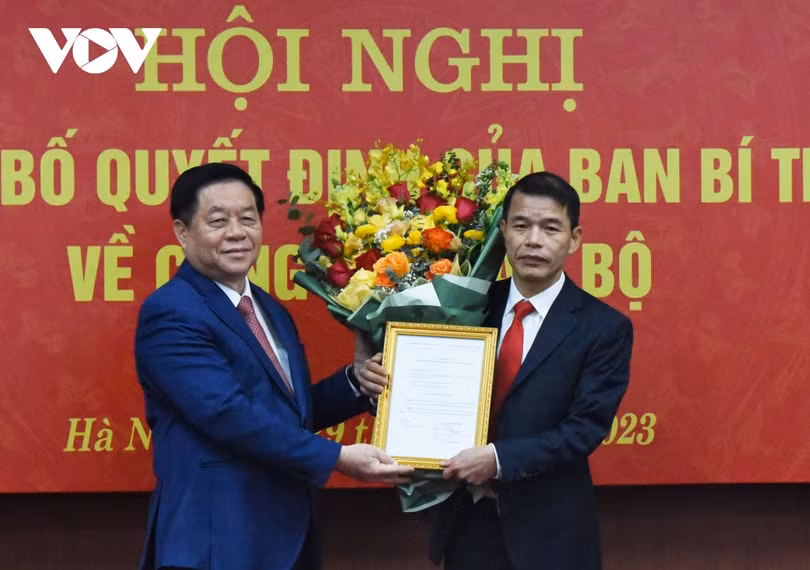 Ông Vũ Thanh Mai giữ chức Phó Trưởng ban Tuyên giáo Trung ương