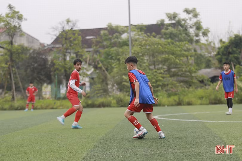 U13 Hồng Lĩnh Hà Tĩnh rèn quân, chờ ngày tranh tài giải đấu quốc gia 