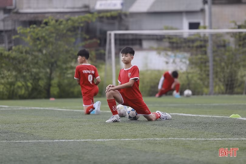 U13 Hồng Lĩnh Hà Tĩnh rèn quân, chờ ngày tranh tài giải đấu quốc gia 