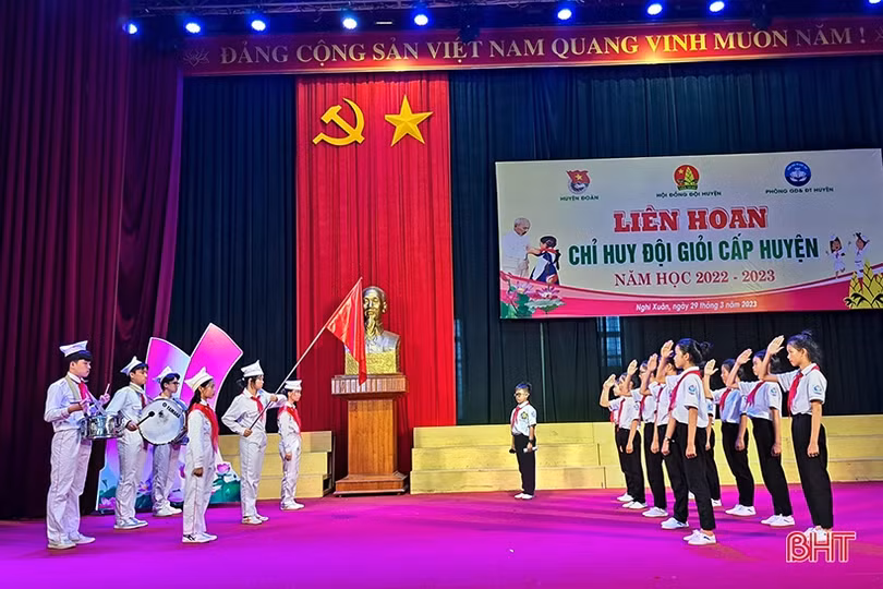 Hấp dẫn liên hoan tranh tài chỉ huy đội giỏi ở Nghi Xuân