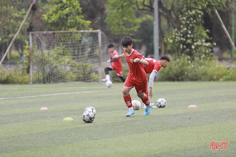 U13 Hồng Lĩnh Hà Tĩnh rèn quân, chờ ngày tranh tài giải đấu quốc gia 