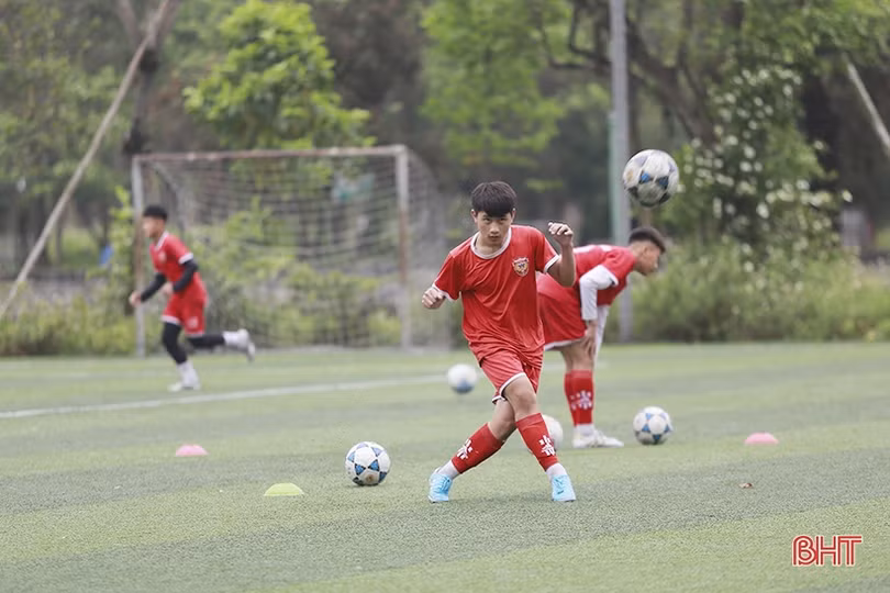 U13 Hồng Lĩnh Hà Tĩnh rèn quân, chờ ngày tranh tài giải đấu quốc gia 