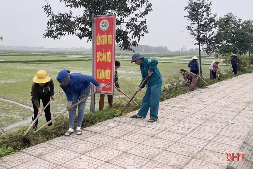 Người dân Hà Tĩnh sôi nổi khí thế xây dựng nông thôn mới