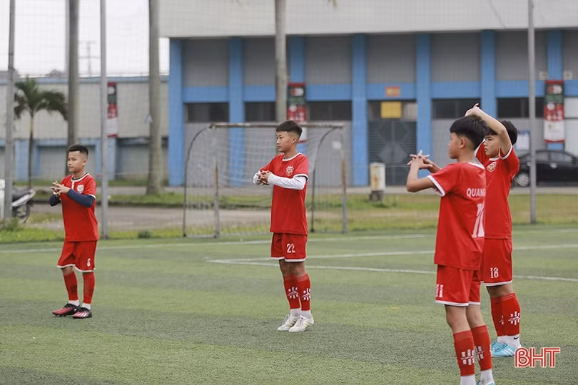 U13 Hồng Lĩnh Hà Tĩnh rèn quân, chờ ngày tranh tài giải đấu quốc gia 