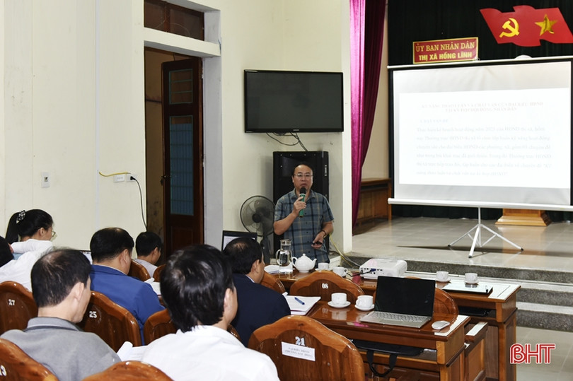 Thị xã Hồng Lĩnh trang bị kỹ năng hoạt động cho đại biểu HĐND phường, xã