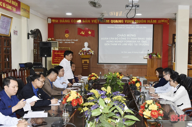 Cao đẳng kỹ thuật Việt - Đức ký kết đào tạo nghề cho Formosa Hà Tĩnh