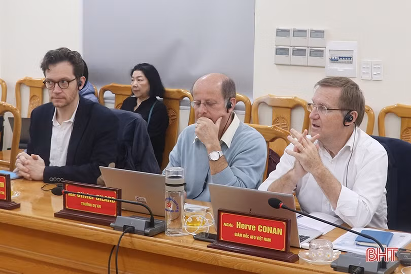 AFD cam kết hỗ trợ Hà Tĩnh và các địa phương cải thiện hạ tầng, ứng phó với biến đổi khí hậu