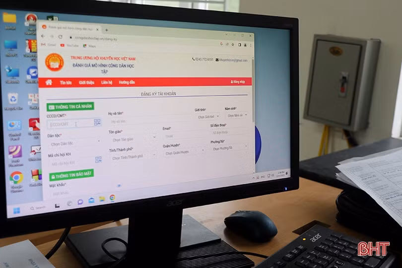 Hội Khuyến học Hà Tĩnh triển khai sử dụng hệ thống đánh giá mô hình “Công dân học tập”