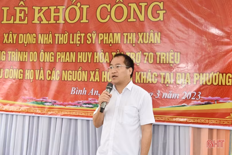 Lộc Hà khởi công xây nhà thờ cúng liệt sĩ Phạm Thị Xuân
