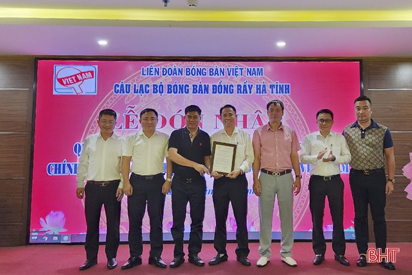 CLB bóng bàn đầu tiên ở Hà Tĩnh trực thuộc Liên đoàn Bóng bàn Việt Nam