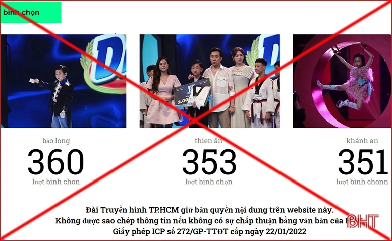 Cẩn thận trước bẫy lừa đảo bình chọn Tài năng nhí”