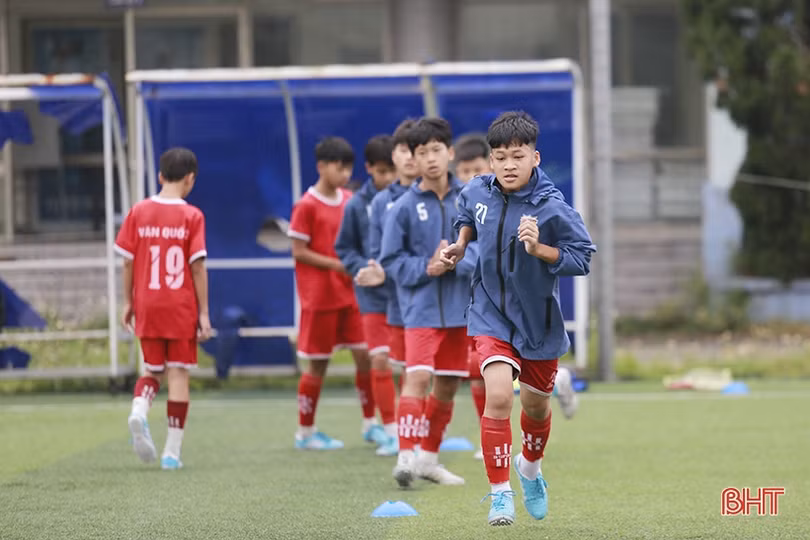 U13 Hồng Lĩnh Hà Tĩnh rèn quân, chờ ngày tranh tài giải đấu quốc gia 