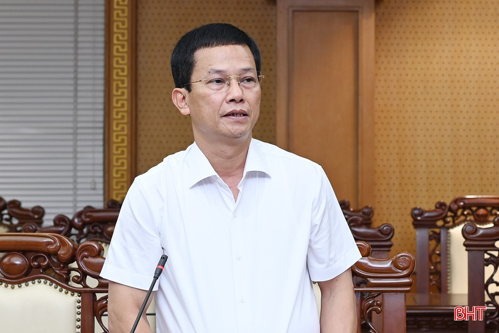Giám đốc Sở Tài chính Nguyễn Trọng Hiếu báo cáo tại cuộc họp. bqbht_br_dsc-5d504.jpg