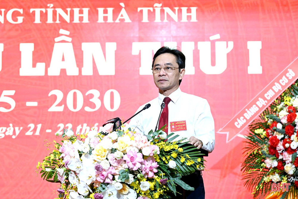 Đồng chí Trần Thế Dũng - Phó Bí thư Thường trực Tỉnh ủy, Bí thư Đảng ủy CCQ Đảng tỉnh phát biểu bế mạc. bqbht_br_dsc-26d07.jpg