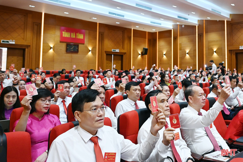Đại biểu biểu quyết thông qua Nghị quyết tại Đại hội. bqbht_br_dsc-27d61.jpg
