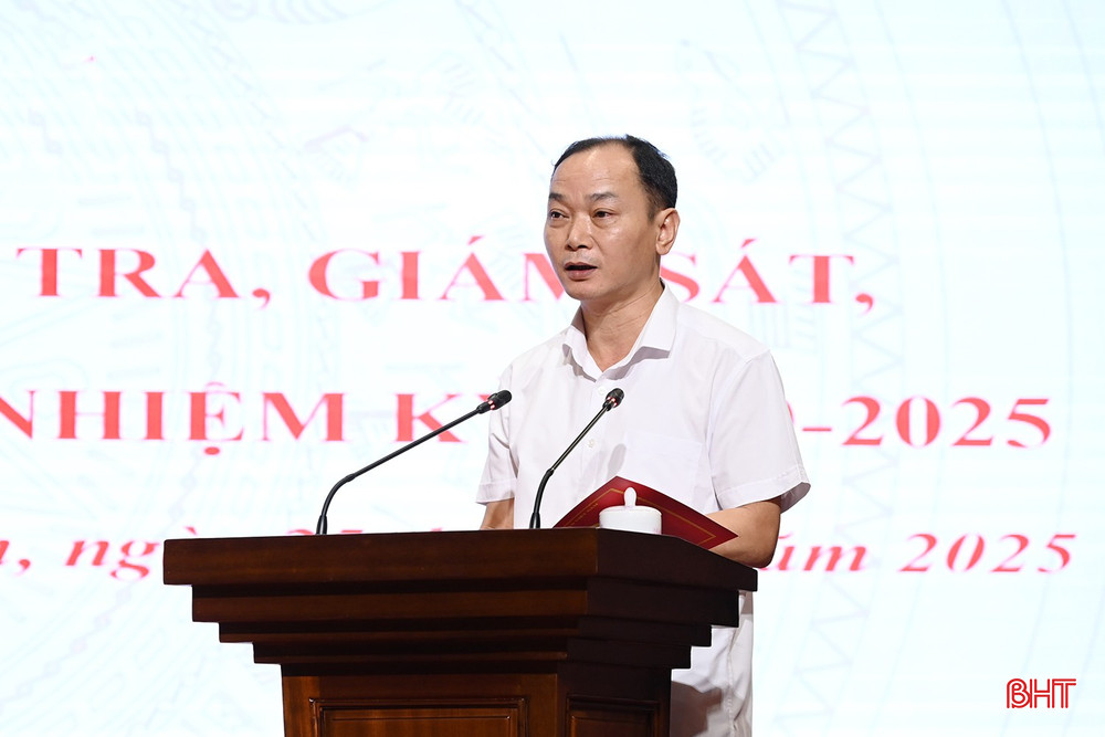 Phó Bí thư Đảng ủy UBND tỉnh Nguyễn Thiều Quang phát biểu tại hội nghị. bqbht_br_dsc-9d304.jpg